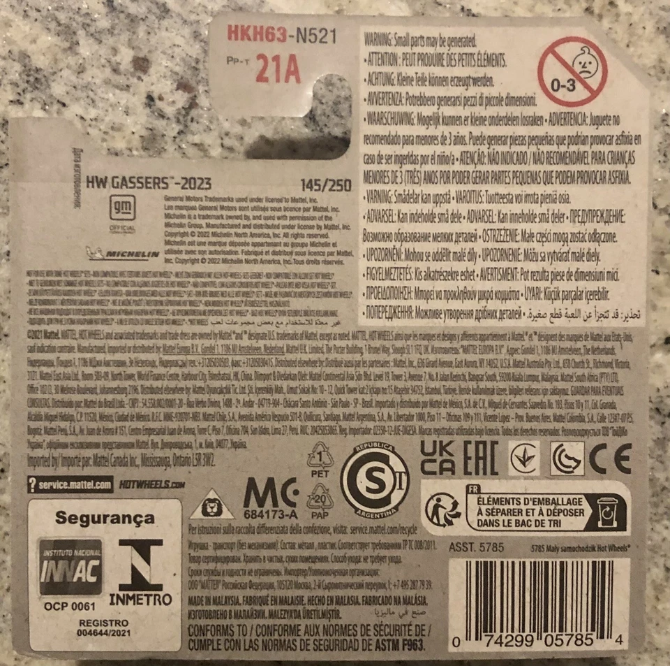 Hot Wheels ‘64 NOVA WAGON GASSER VIOLA 2023 1:64 - Immagine 2 di 2