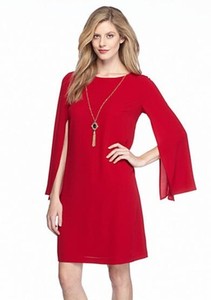 red shift dress