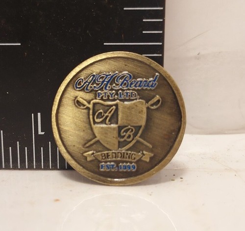 A.H. Beard Bedding AB Golf And & Country Club Golf Ball Marker Metal Magnetic