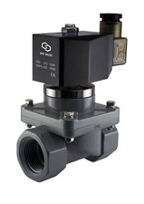 3/4" Inch Anti Corrosion Salt Water Acid Resistant Solenoid CPVC Valve NC 12V DC