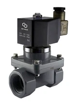 3/4" Inch Anti Corrosion Salt Water Acid Resistant Solenoid CPVC Valve NC 12V DC