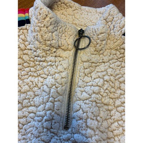 Tucker and Tate Kids Fleece Jacket XL Multicolor Rainbow Trim Full Zip-Up - Picture 3 of 5