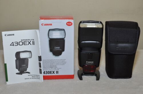 Canon Speedlite 430EX II Shoe Mount Flash for Canon Cameras w/ Box_Excellent!! - Photo 1/12