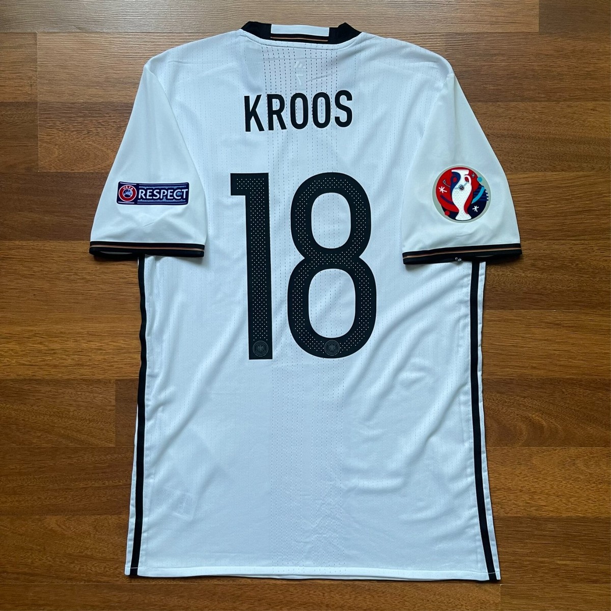 GERMANY ADIDAS ADIZERO 2016 EURO HOME JERSEY #18 KROOS SIZE 