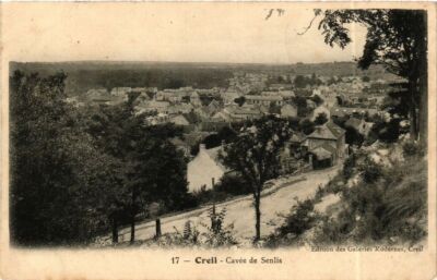 Old postcard Creil Cavée de Senlis (377681)