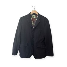 Comme Des Gar ons HOMME Black Wool Jacket, Size XS, AW2017