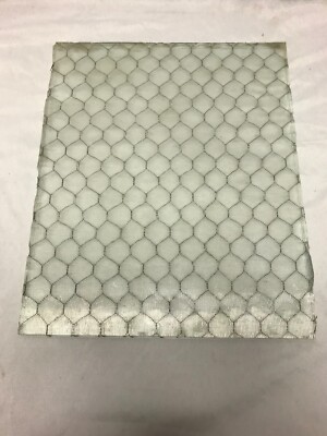プレスガラス11枚セット 1 Piece VTG 10x12 Industrial Chicken Wire Safety Security