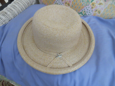 Betmar New York Beige Straw Sun Hat Size 29 Betmar New York Abbey straw hat model LN102 style B1907H one  main image 2
