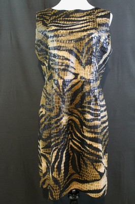 animal print sleeveless dress