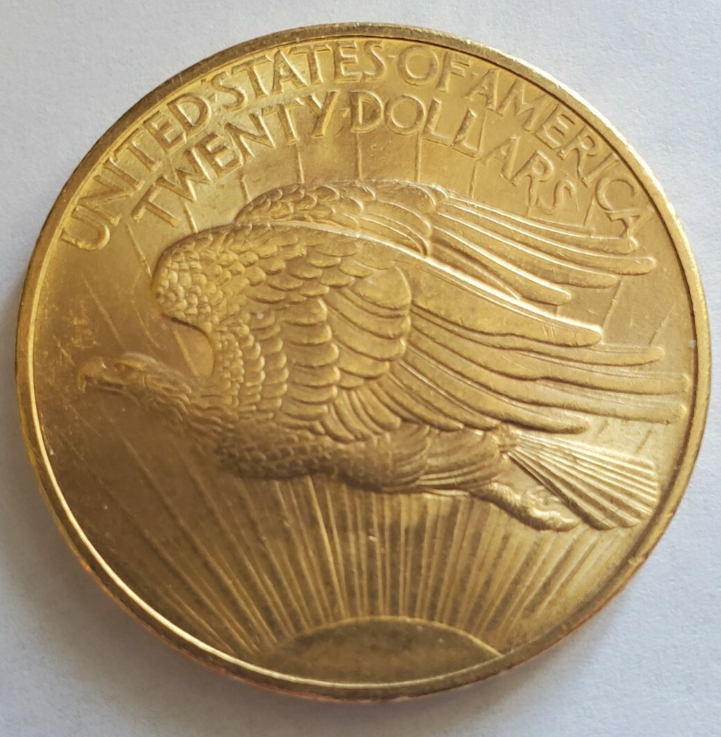 1908 $20 Gold St. Gaudens No Motto BU | eBay