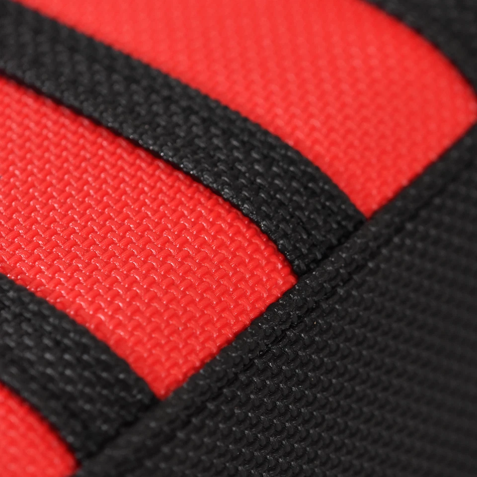 Funda de asiento Honda Grom MSX 125 2016-2021 Enjoy MFG NEGRA Y ROJA con costillas negras #177 Foto 4 de 4