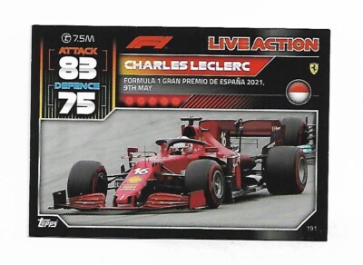 Formula 1 - Turbo Attax 2022  - Live Action - Charles Leclerc  #191