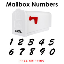 Mailbox Numbers House Number Vinyl Decal Sticker Label  HOA Approved 550