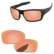 Burnt Rose Mirror Polarize Replacement Lenses For-Oakley Turbine OO9263