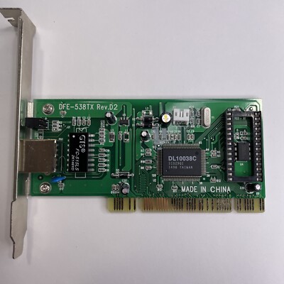 D-Link Fast Ethernet Network Card 10/100 Mbps DFE-538TX Rev. D2 Desktop PC