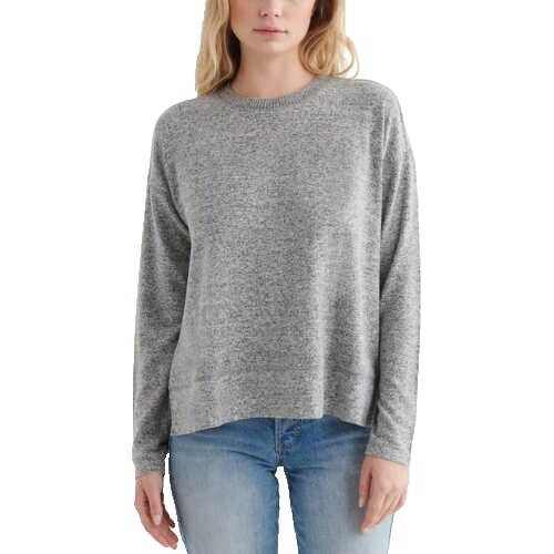 Lucky Brand Sweater Women's Small Purple Cream Colorblock Knit