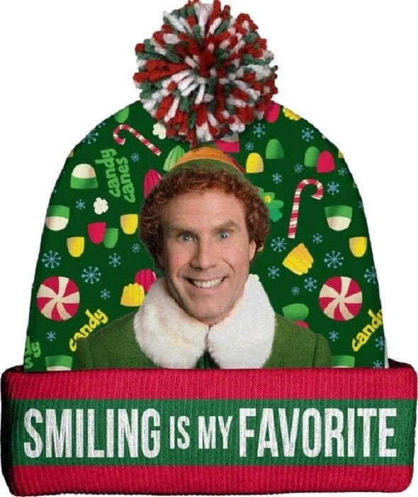 New Elf Will Ferrell Buddy Beanie Hat Adult Winter One Size NIP Christmas Movie