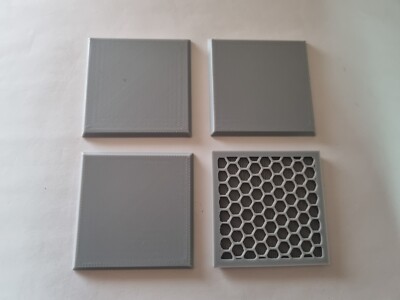 Gamescape3D - Base Square Blank 50x50mm - 4 Stück - Warhammer Old World