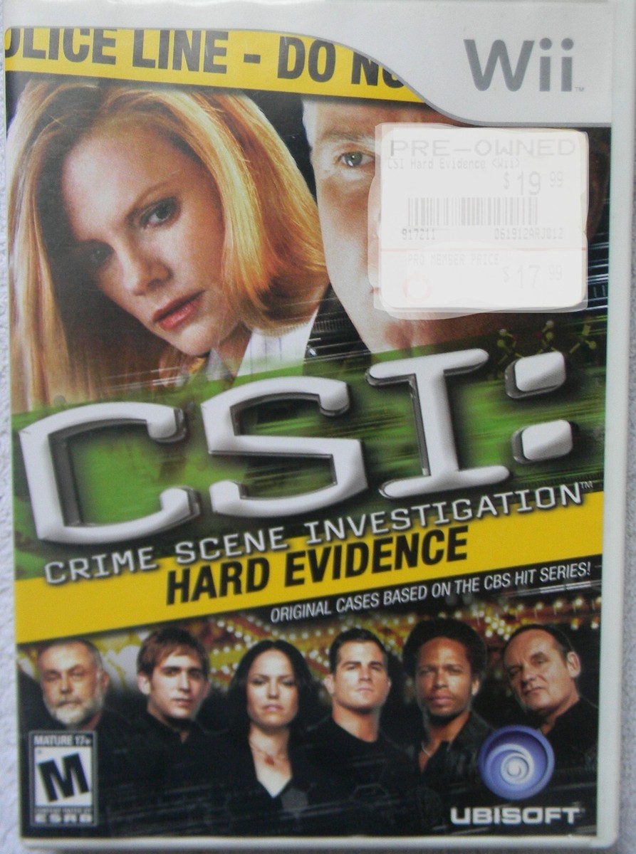 Wii Game (Nintendo Wii) CSI: Crime Scene Investigation - Hard