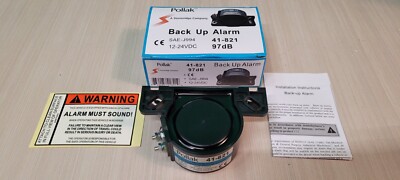 NEW POLLAK Back-Up Alarm Stud Connectors, 97 db, 41-821 12-24VDC