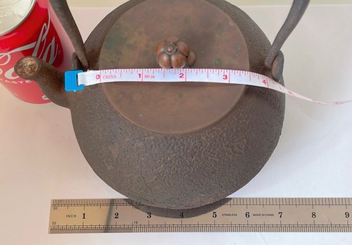 Japanese Teapot Tekki Tetsubin Kyusu Cast Iron Antique Japan Ryubundo - Picture 17 of 24