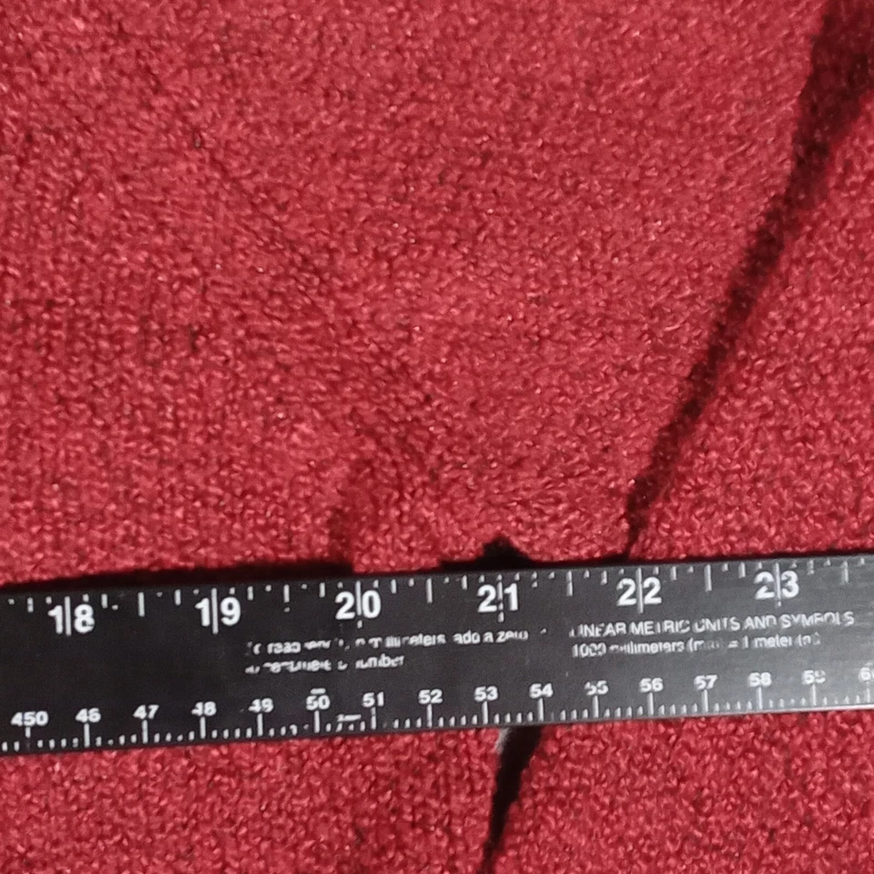 Suéter Debbie Morgan Mujer Extra Grande Rojo Cuello Cárdigan Botón Delantero Foto 3 de 4