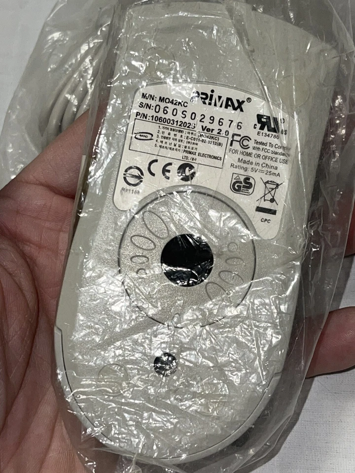 Fujitsu Siemens Primax Mo42kc Fsc Mouse Ps/2 Connections Port Retro Vintage Ball - Image 2 of 4