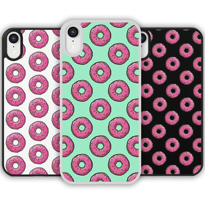 Donut Muster Handy Hülle Cover iPhone Samsung süß Kawaii Donut Krispy Kreme