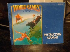 WORLD GAMES Nintendo NES Game Original by EPYX Instruction Manual Booklet ONLY 