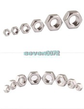 M3 M4 M5 M6 M8 Stainless Steel M2-M30 GB Full Hex Nuts Bolts Nuts