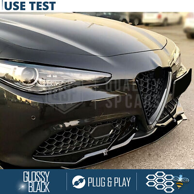 Griglia Paraurti Anteriore Per Alfa Romeo Giulia 2016-2019 - In ABS, Design Doppio Rene