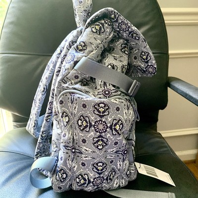 New Vera Bradley Cotton Utility Backpack, Plaza Tile Retail  display picture 1