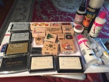 SALE Stamping HERO PSX SHERRY Wood Stamps LOT Christmas VALENTINE FALL misc