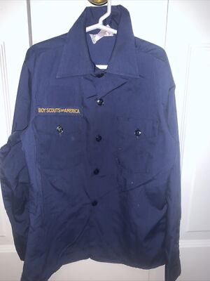 Cub Scout Boy Scouts BSA UNIFORM SHIRT  Youth Medium  Long Sleeve P62