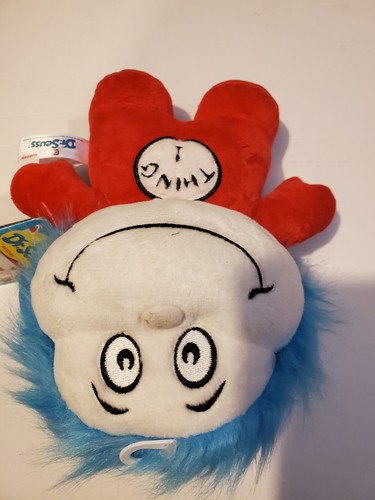 Dr. Seuss Thing 1 Thing 2 Double Dood Plush By Aurora 11" stuffed toy Pre Owned - Picture 4 of 9