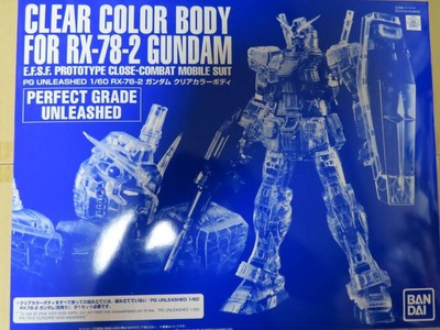 1 60 Pg Unleashed Clear Color Body For Rx 78 2 Gundam Pb Premium Bandai Sale Ebay