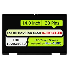 For HP Pavilion x360 14-ek0000 14-ek0xxx 14-ek1xxx FHD LCD Touch Screen Assembly