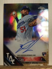 2016 Zach Lee Topps Chrome Refractor Autograph Rookie Card  AU RC Auto Rookie