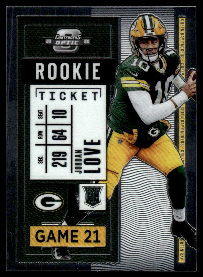 2020 Panini Contenders Optic Rookie Ticket Jordan Love #83 TU1-3