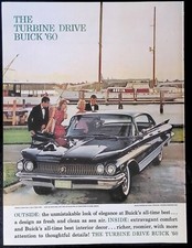 Print Ad 1960 Turbine Drive Buick Formal Couples Yacht Club