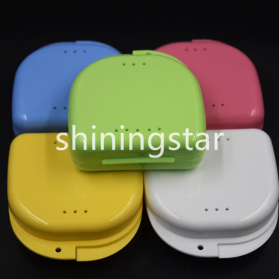 Dental Orthodontic Retainer Denture Storage Case Box Mouthguard Tray Gebissbox