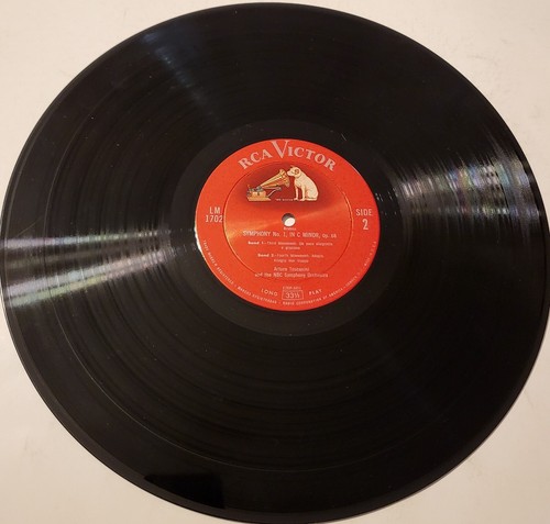Brahms, Toscanini Symphony No. 1 In C Minor Op. 68 1952 RCA Victor LM 1702 VG+ - Picture 4 of 6