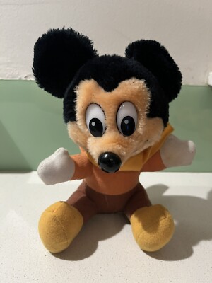 Disney Mickeys Christmas Carol Stuffed Plush Tiny Tim Mickey Mouse YBF74