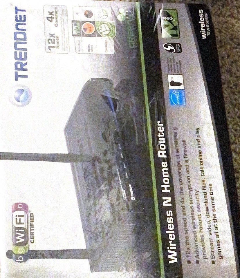 TRENDnet TEW-652BRP 300 Mbps 4-Port 10/100 Wireless N Router - Image 2 of 4