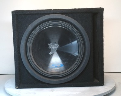 Alpine Type S Subwoofer 12 Inch Enclosure Box Car Audio Sub Woofer Bass