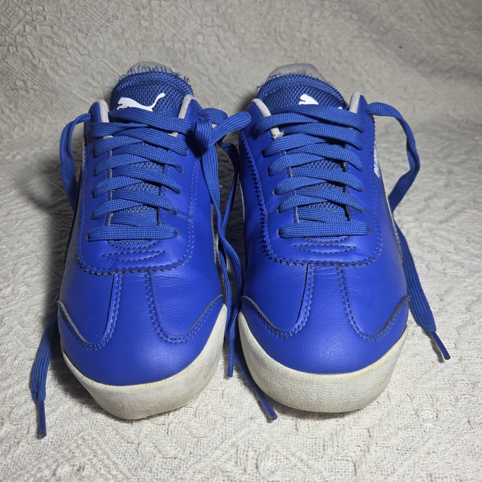 PUMA Roma x Scuderia Ferrari Men's Sneakers Blue White Racing Shoes Size 7.5 image 4