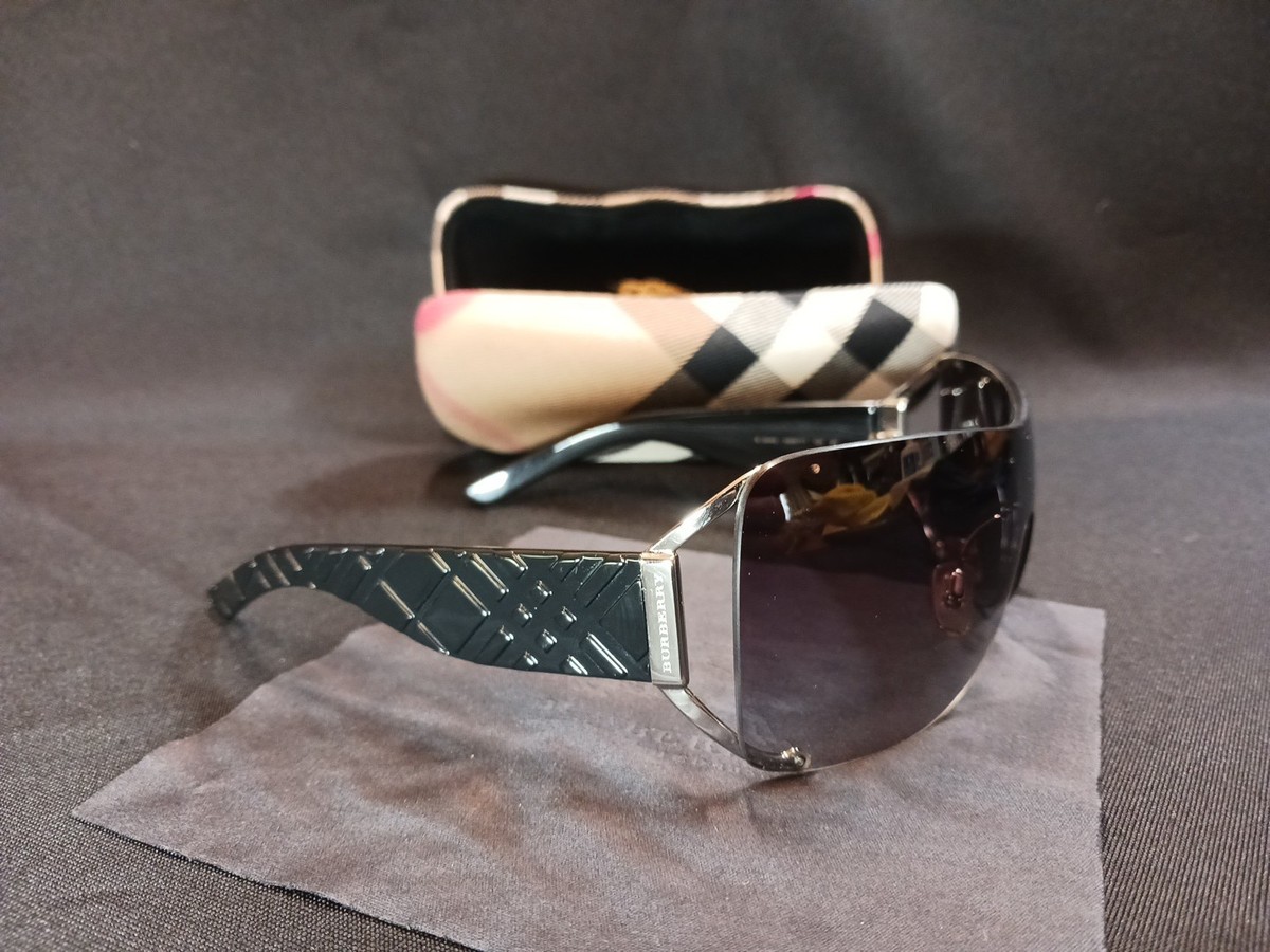 BURBERRY Vintage Sunglasses B 3045 1005/11 120 3N BLACK 