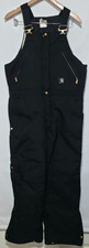 Carhartt Black Arctic Extremes Bib Overalls R33 Quilt Lined Zip 36x32