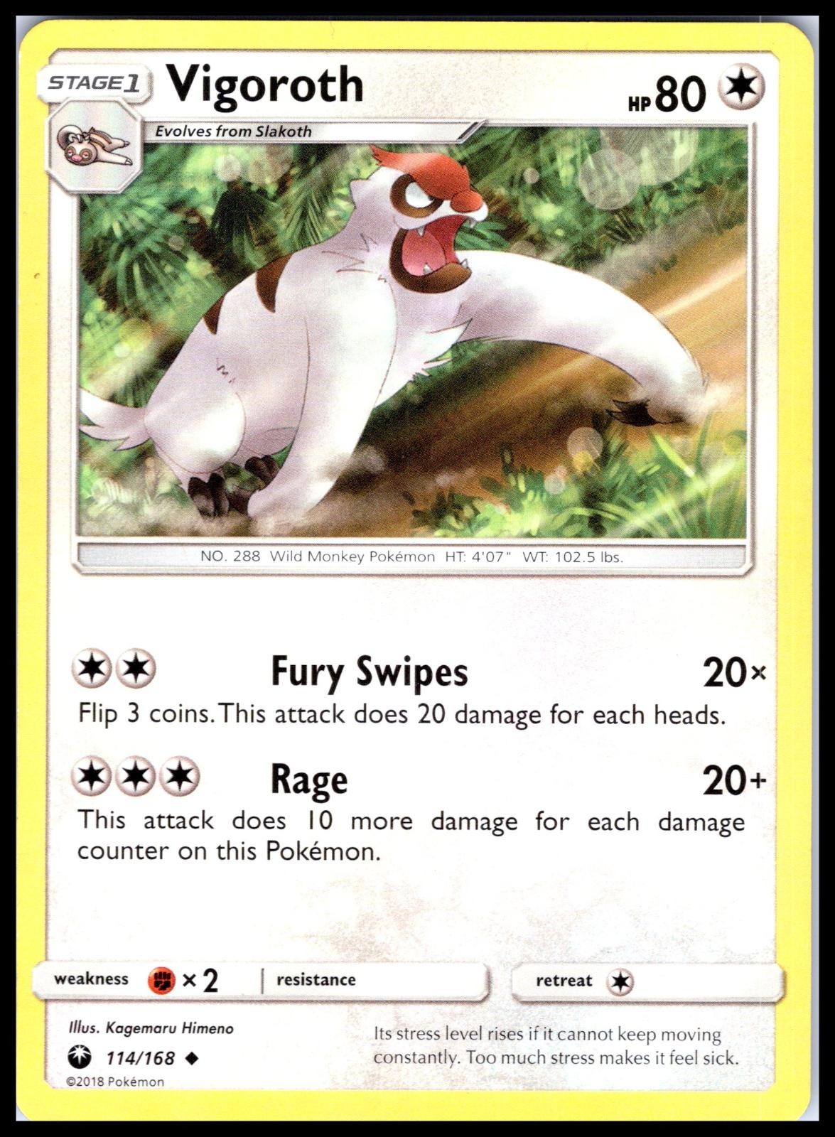 VIGOROTH - Pokemon - Kagemaru Himeno 114/168 CES Celestial Storm - NM/M