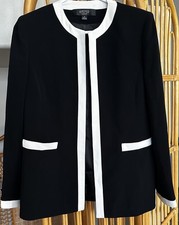 Vintage Kasper Blazer Tuxedo Business Casual Workwear Academia
